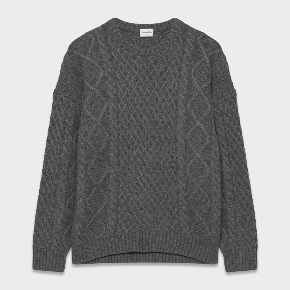 Aritzia Sunday Best Peggy Sweater Size S Heather Charcoal